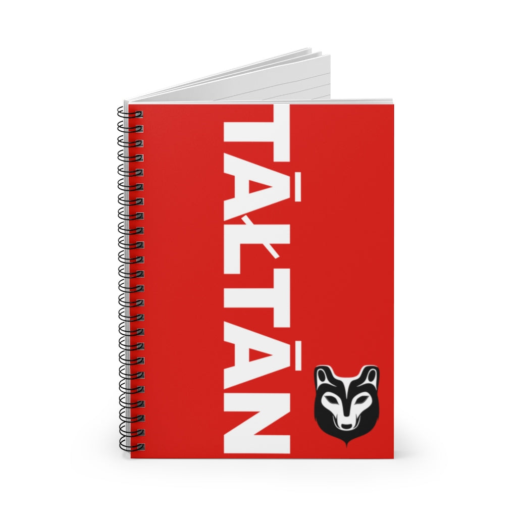 Tāłtān Wolf Spiral Notebook - Ruled Line