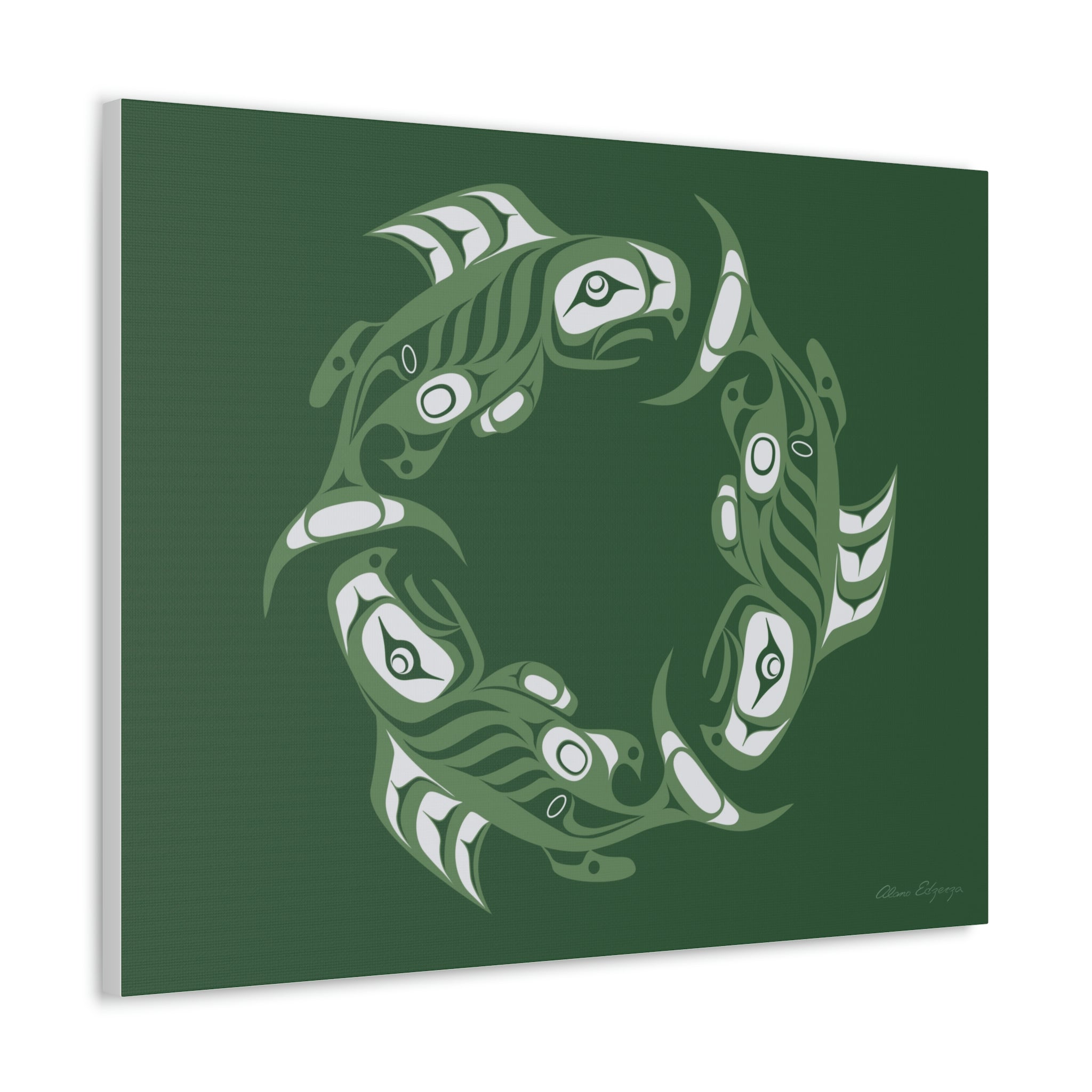 Deep Ocean Salmon Canvas 2023