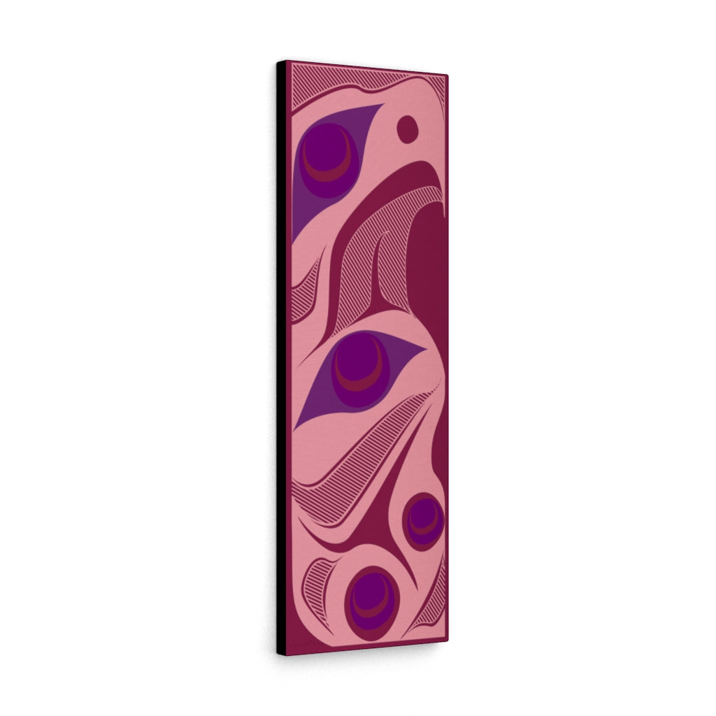 pink n purple hawk on Canvas Gallery Wraps