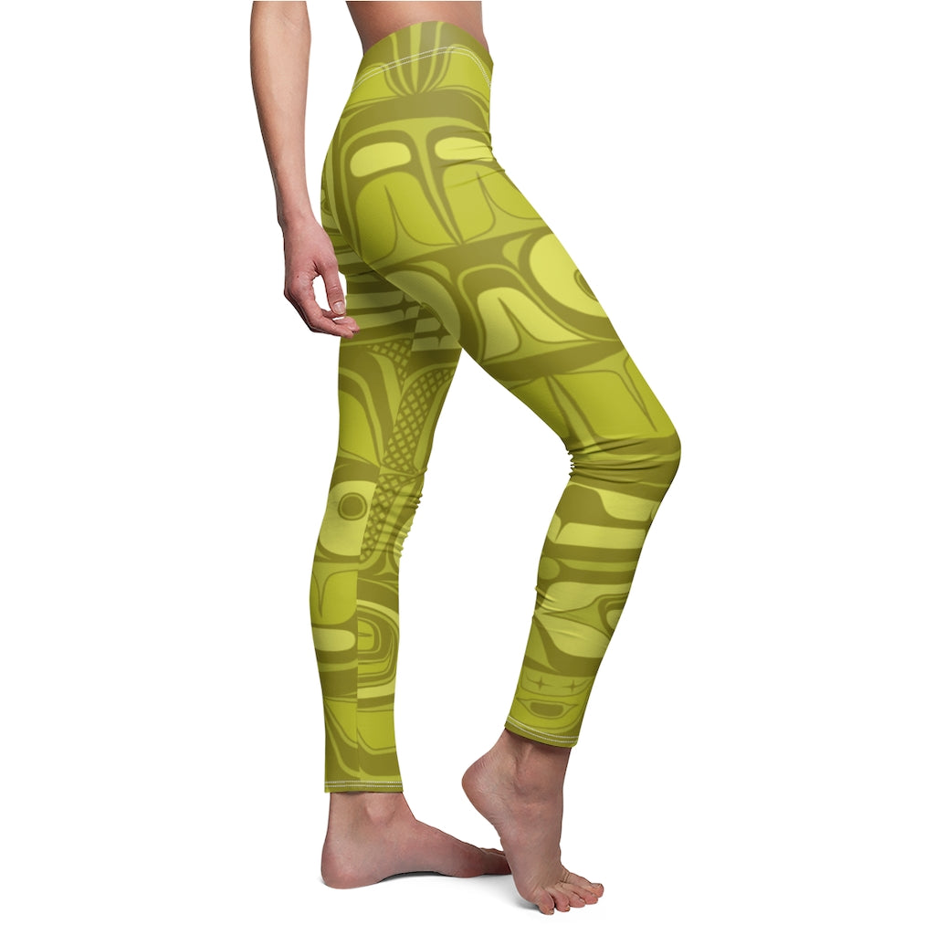 light green formline on Women's Cut & Sew Casual Leggings