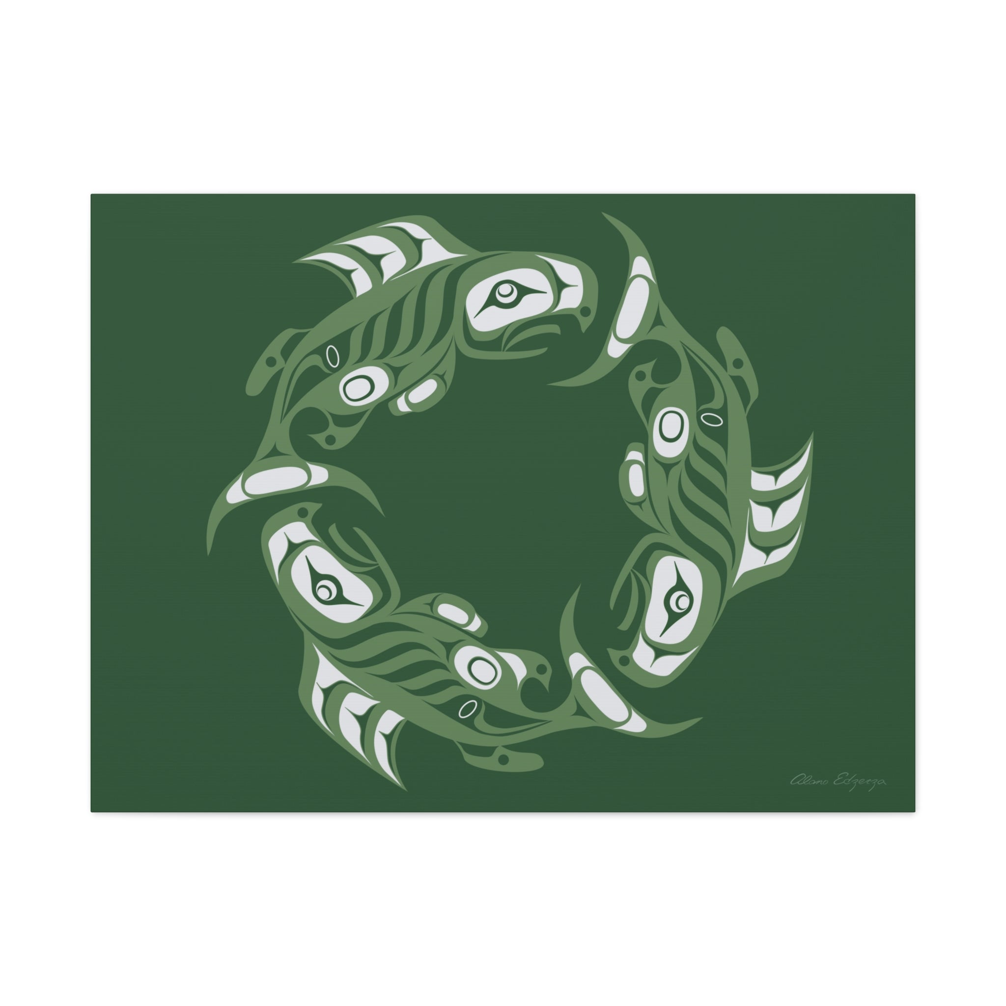 Deep Ocean Salmon Canvas 2023
