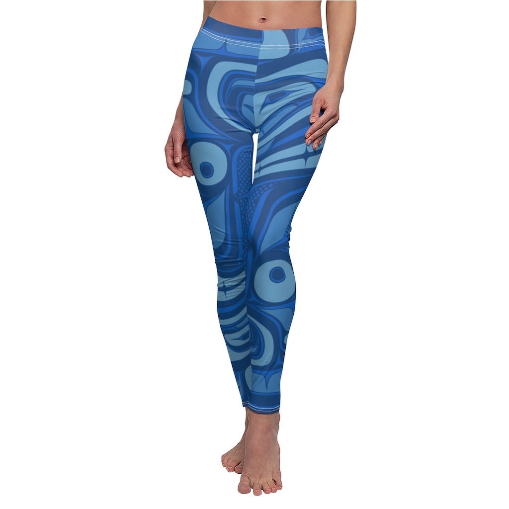 Aqua Formline on Women's Cut & Sew Casual Leggings