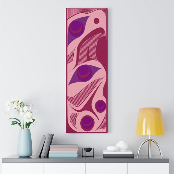 pink n purple hawk on Canvas Gallery Wraps