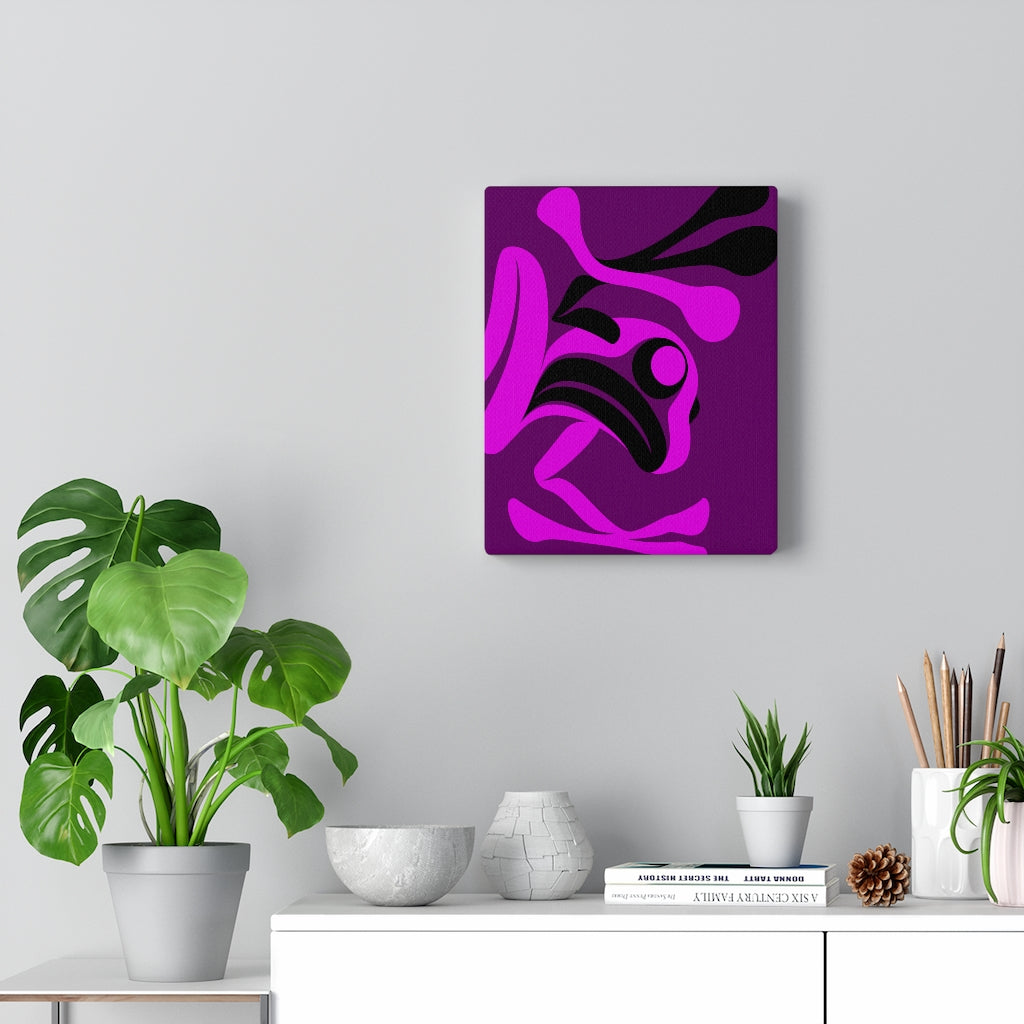 The Story Teller on Purple Canvas Gallery Wraps