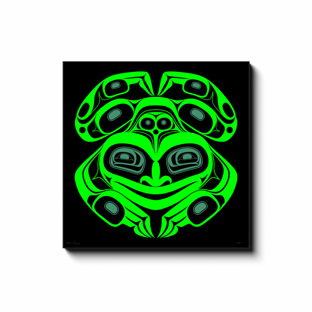 Wise Frog on Canvas