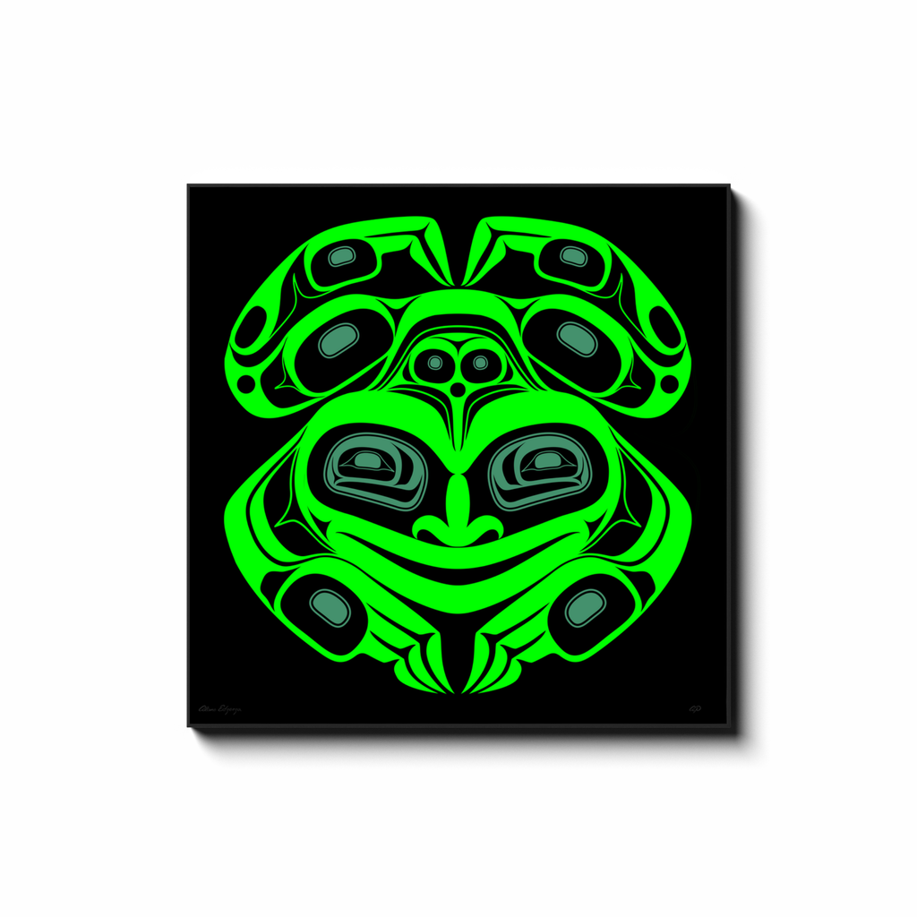 Wise Frog on Canvas