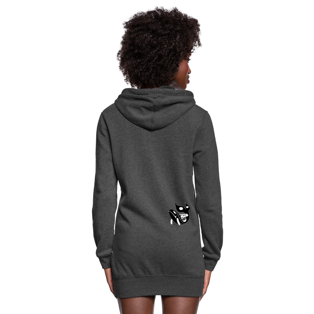 Women's Orca Hoodie Dress - heather black