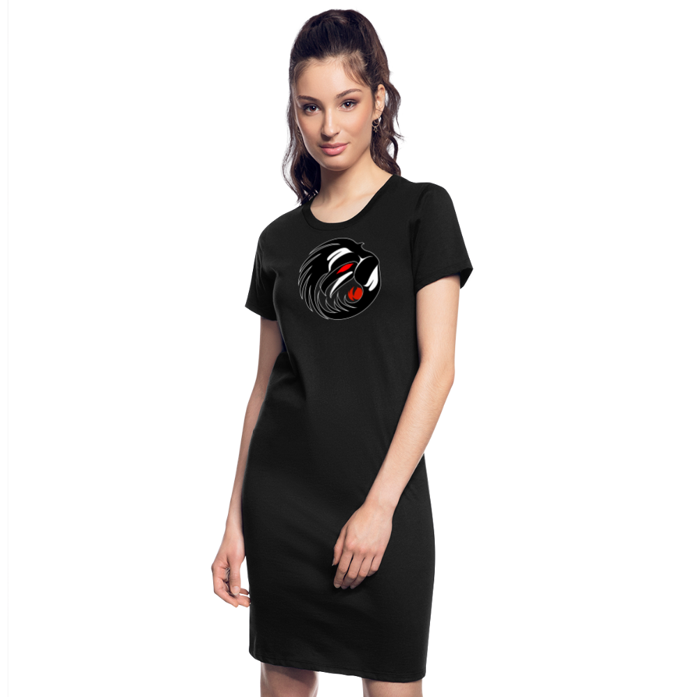 Women's T-Shirt Dress - black