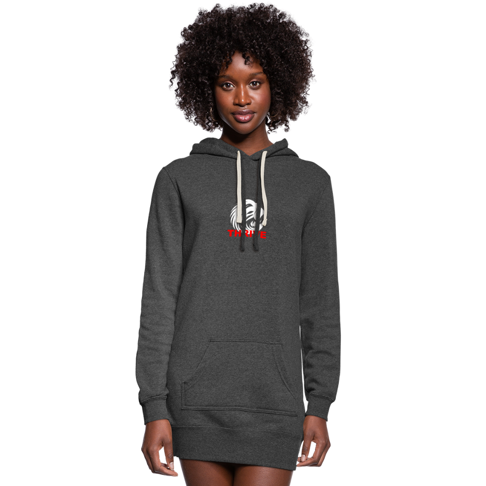 Women's Thrive Hoodie Dress - heather black