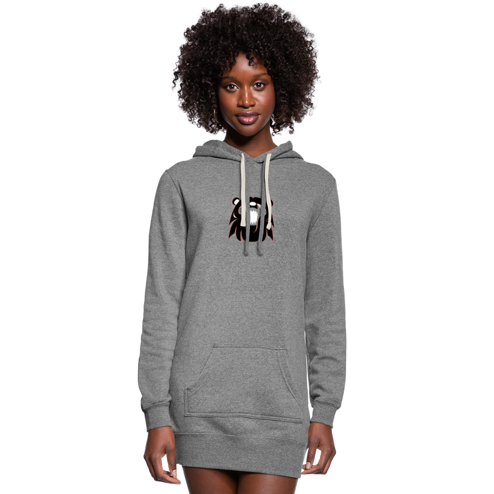 Women's Grizzly Hoodie Dress - heather gray