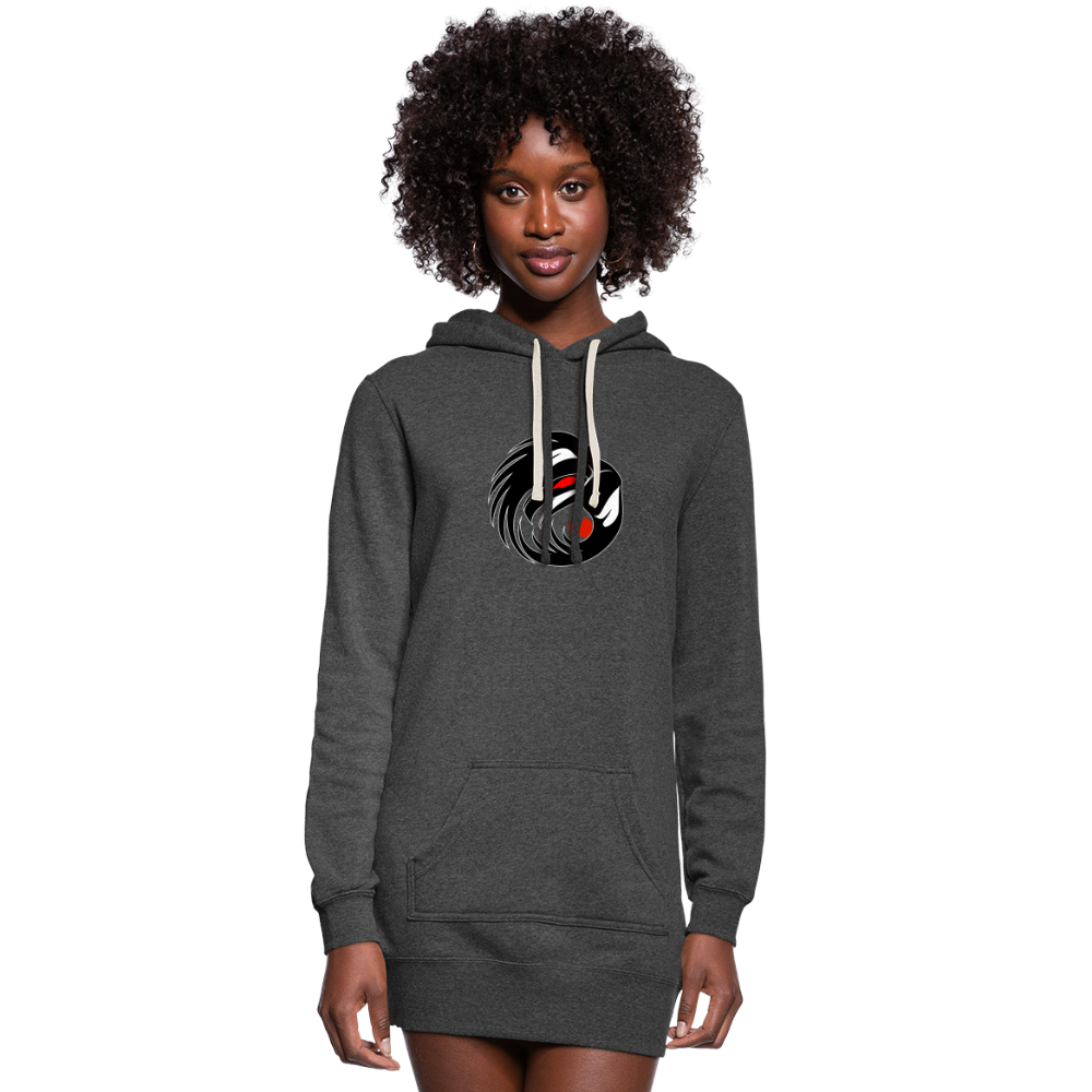 Women's Raven Hoodie Dress - heather black