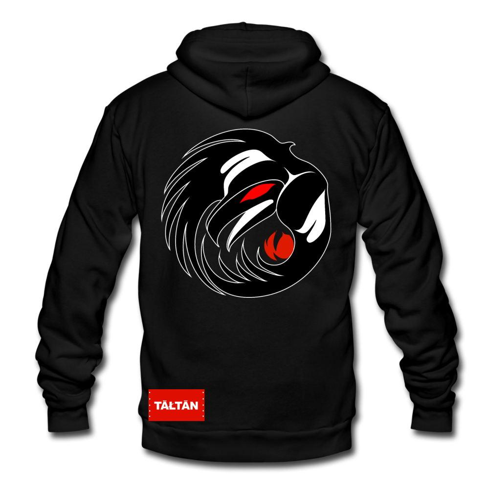 Unisex Fleece Zip Hoodie - black