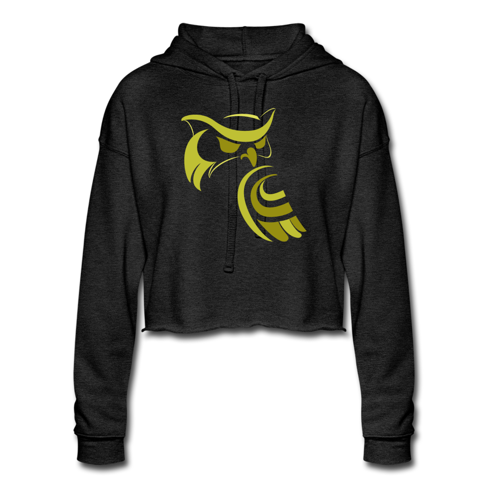 Women's Cropped Hoodie - deep heather