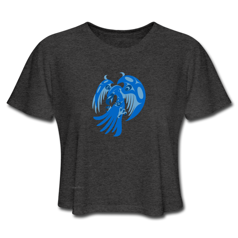 Women's Cropped T-Shirt - deep heather