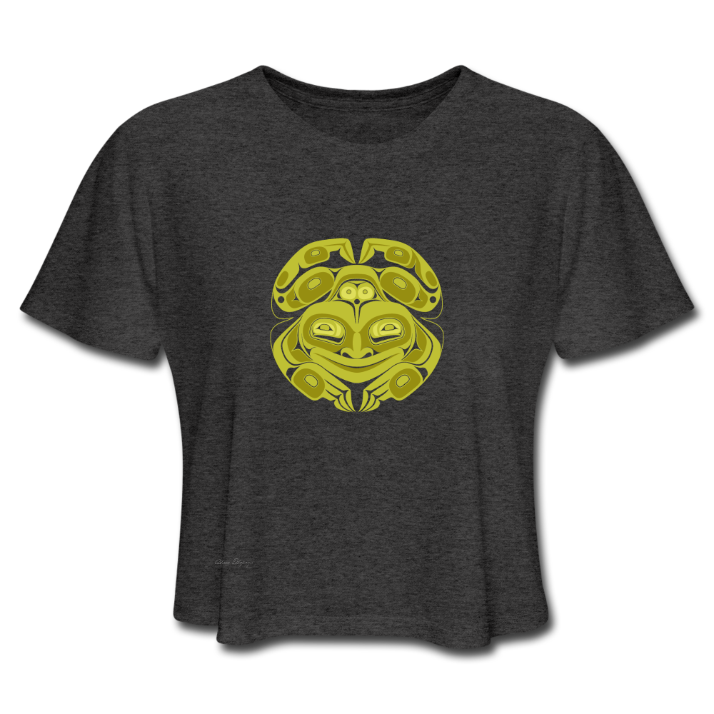 Women's Cropped T-Shirt - deep heather