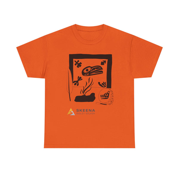 Skeena Orange Shirt Vibrant Unisex Heavy Cotton Tee with Artistic Print - Graphic Tee, Casual Wear, Gift Idea, Summer Style, Festival Top