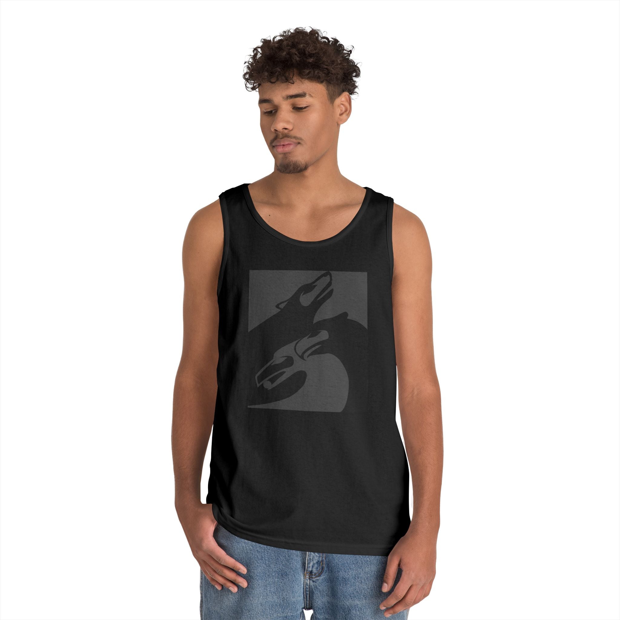 Eagle Raven Wolf Unisex Heavy Cotton Tank Top