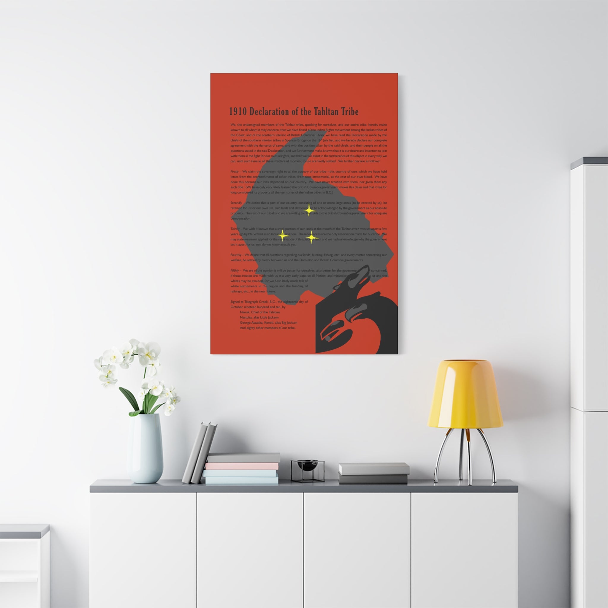 Tahltan Declaration vs2 Matte Canvas Wall Art 2026