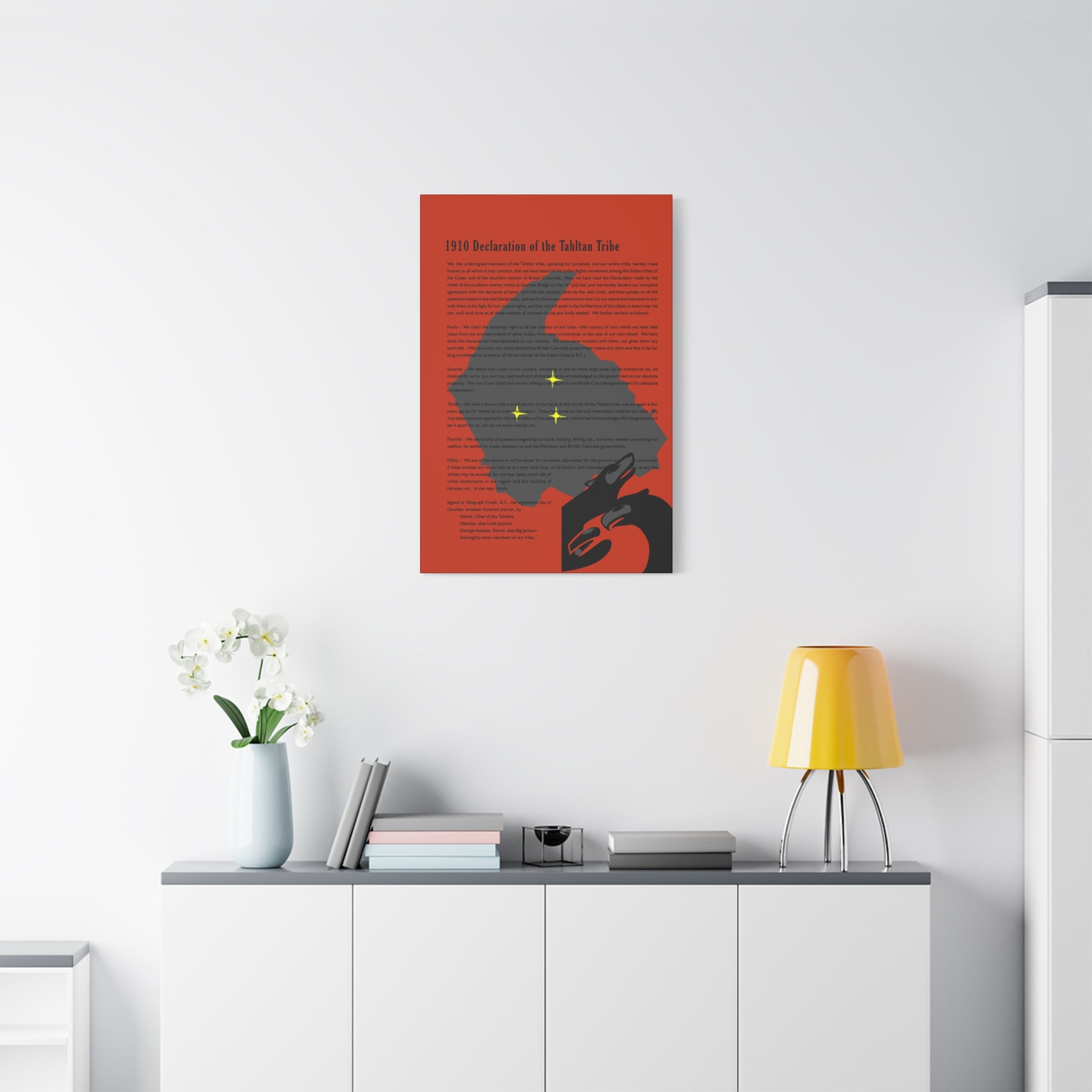 Tahltan Declaration vs2 Matte Canvas Wall Art 2026