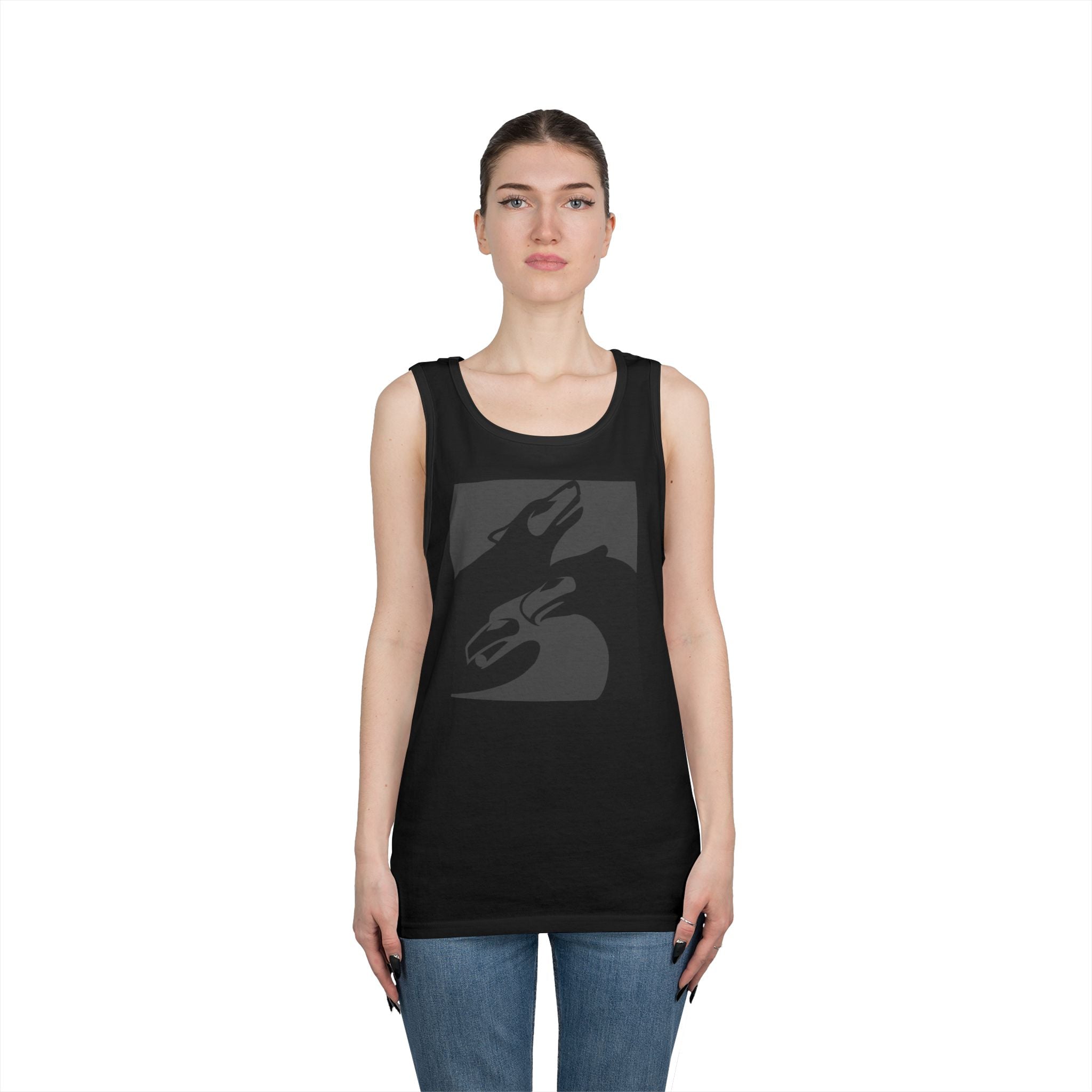Eagle Raven Wolf Unisex Heavy Cotton Tank Top