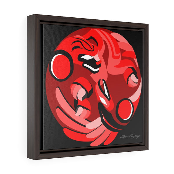 Raven and the Bear on Red Coral
