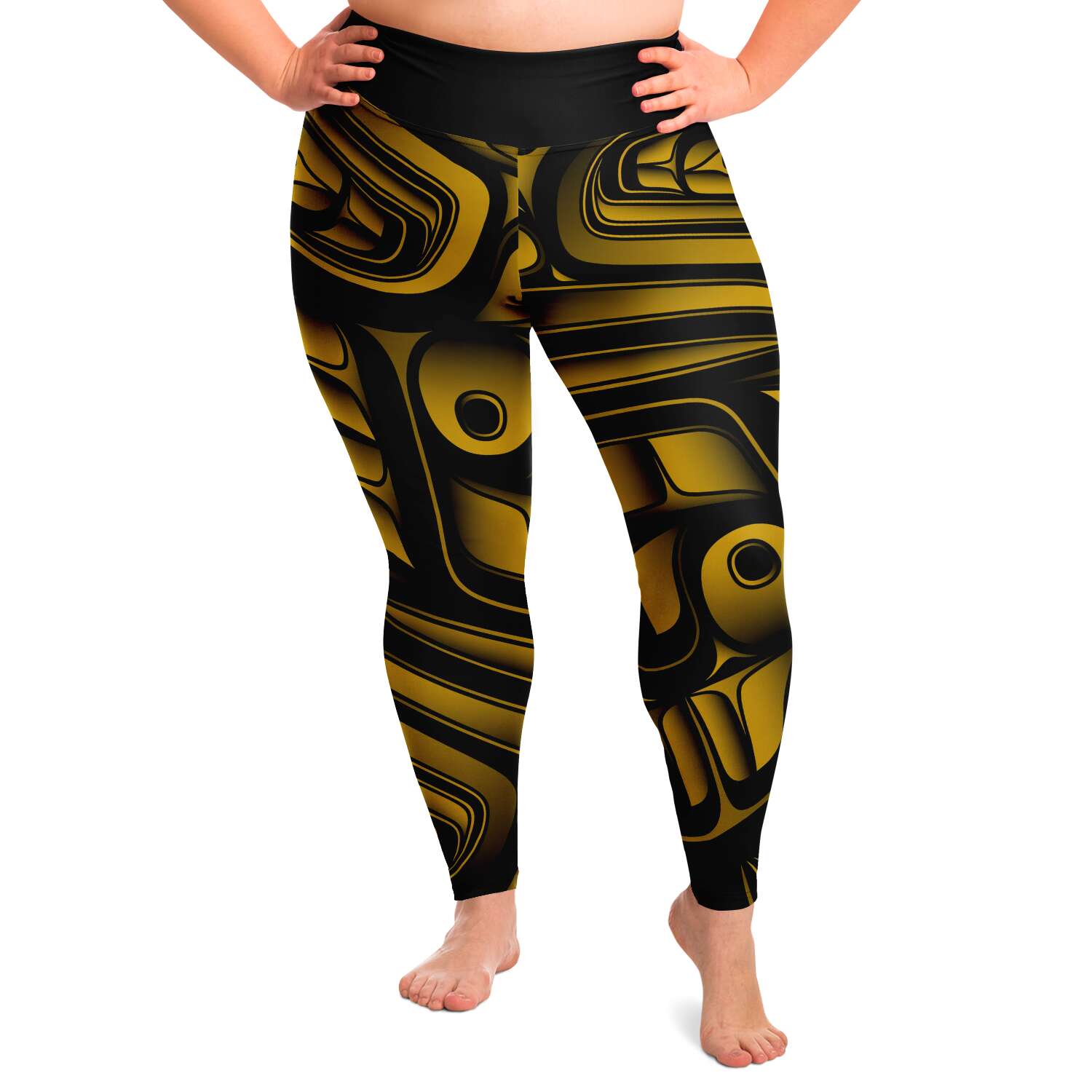 Gold Formline Plus Size Yoga Pant – Alano Edzerza Art
