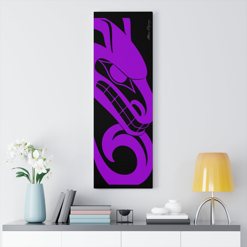 Purple fire dragon on Canvas Gallery Wraps