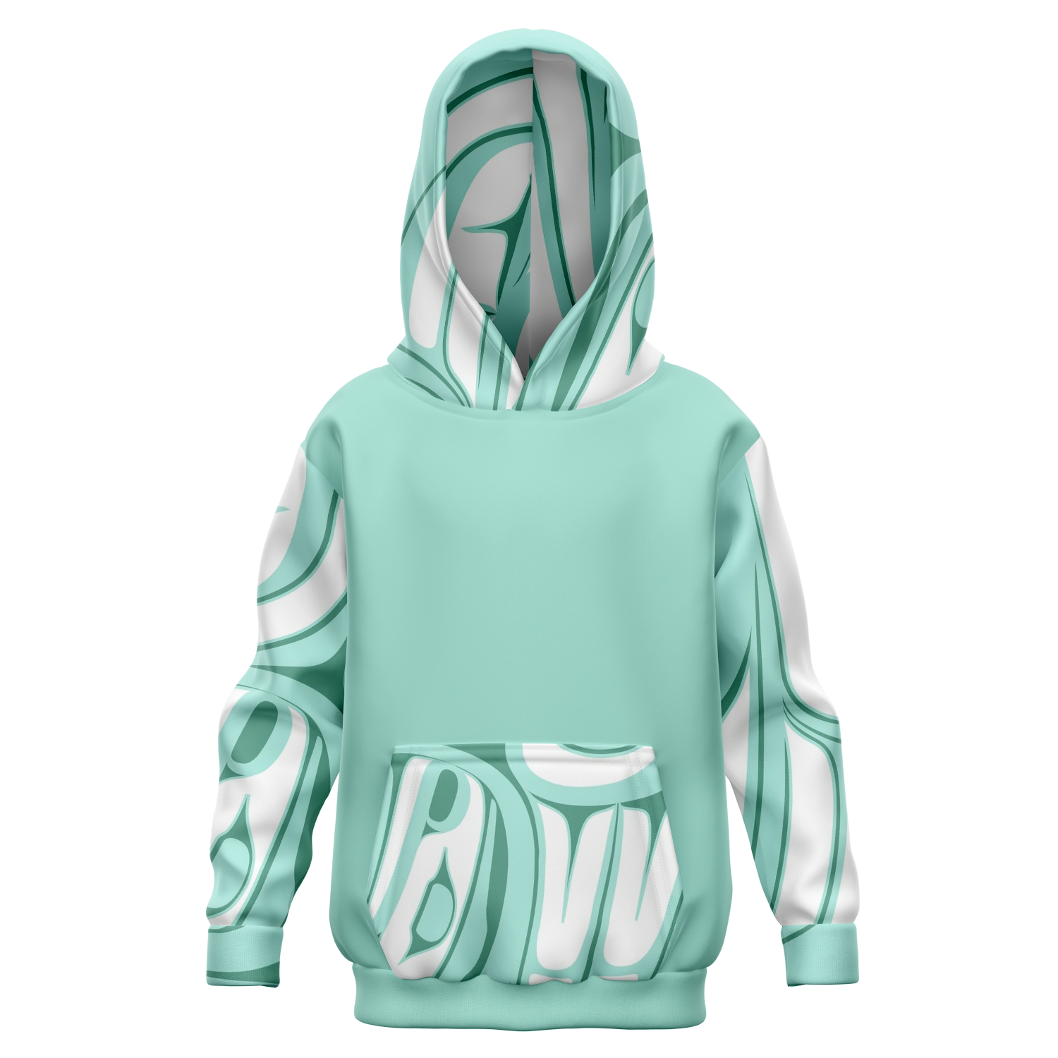 Sea Foam Youth Pull Over Cotton Hoodie