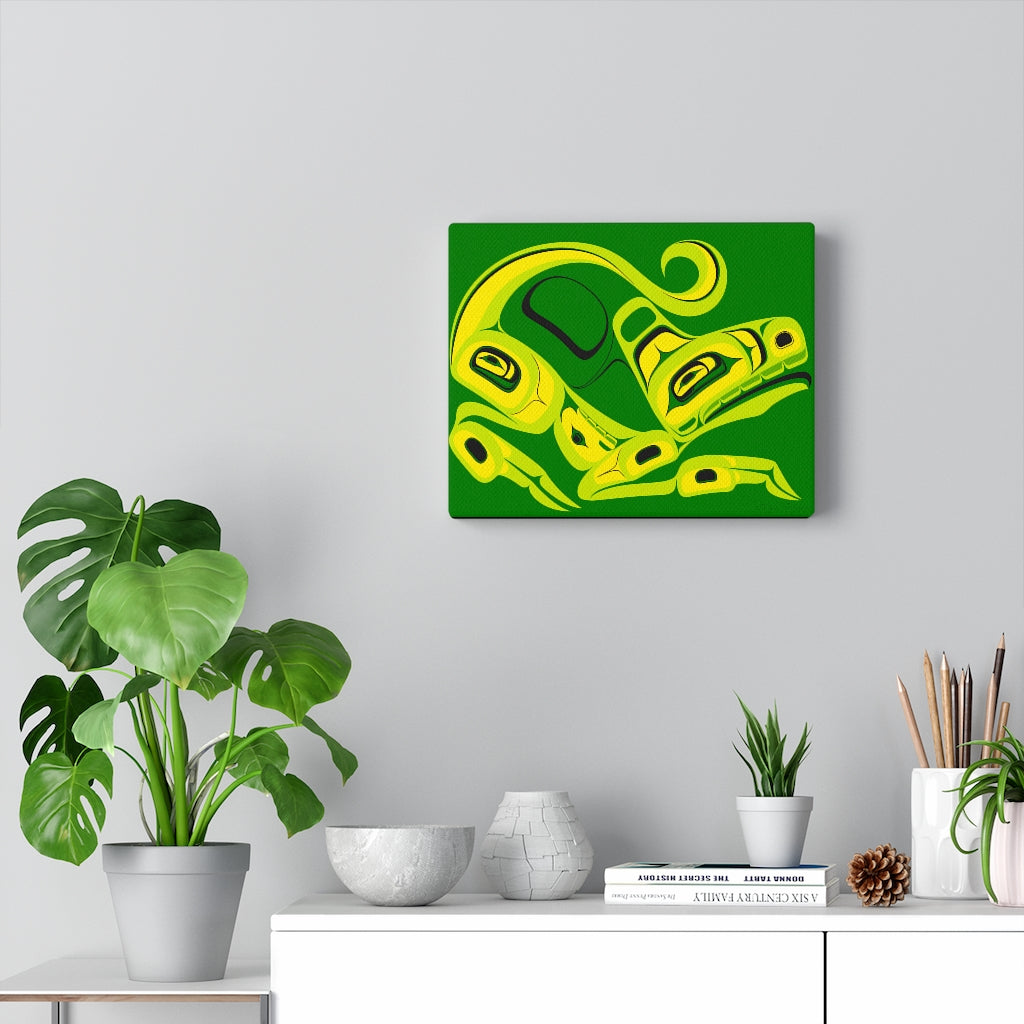 green ceyote on Canvas Gallery Wraps
