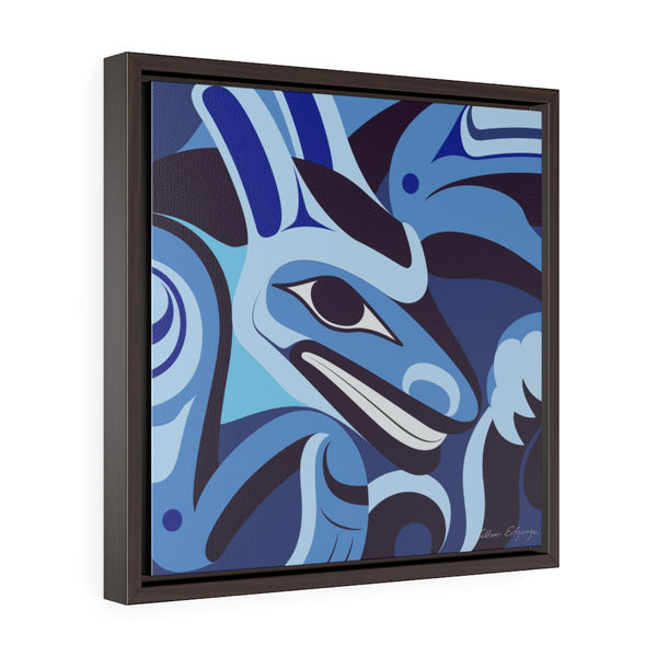 Formite on Blue Framed Premium Gallery Wrap Canvas