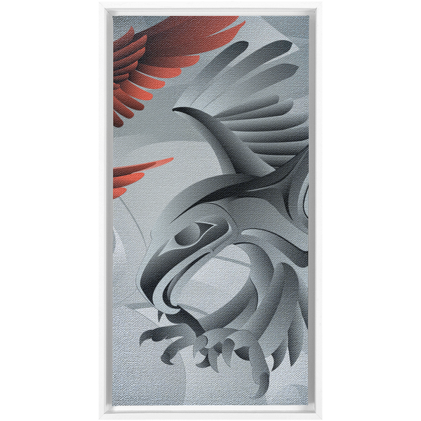 Eagle Landing 2 of 3 Stretched and Framed Canvas