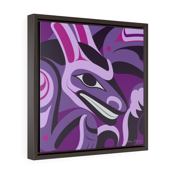 Formite on Purple Framed Premium Gallery Wrap Canvas