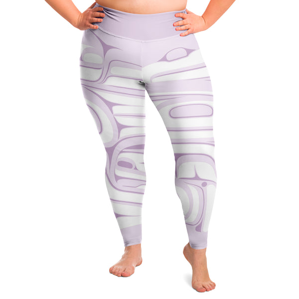 Light Purple Plus Size Leggings