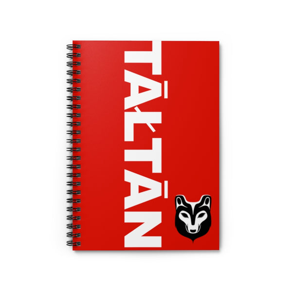 Tāłtān Wolf Spiral Notebook - Ruled Line