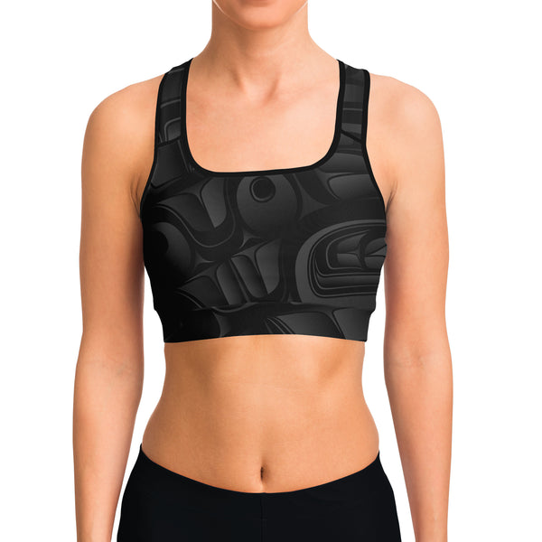 Black Chilkat Sports Bra