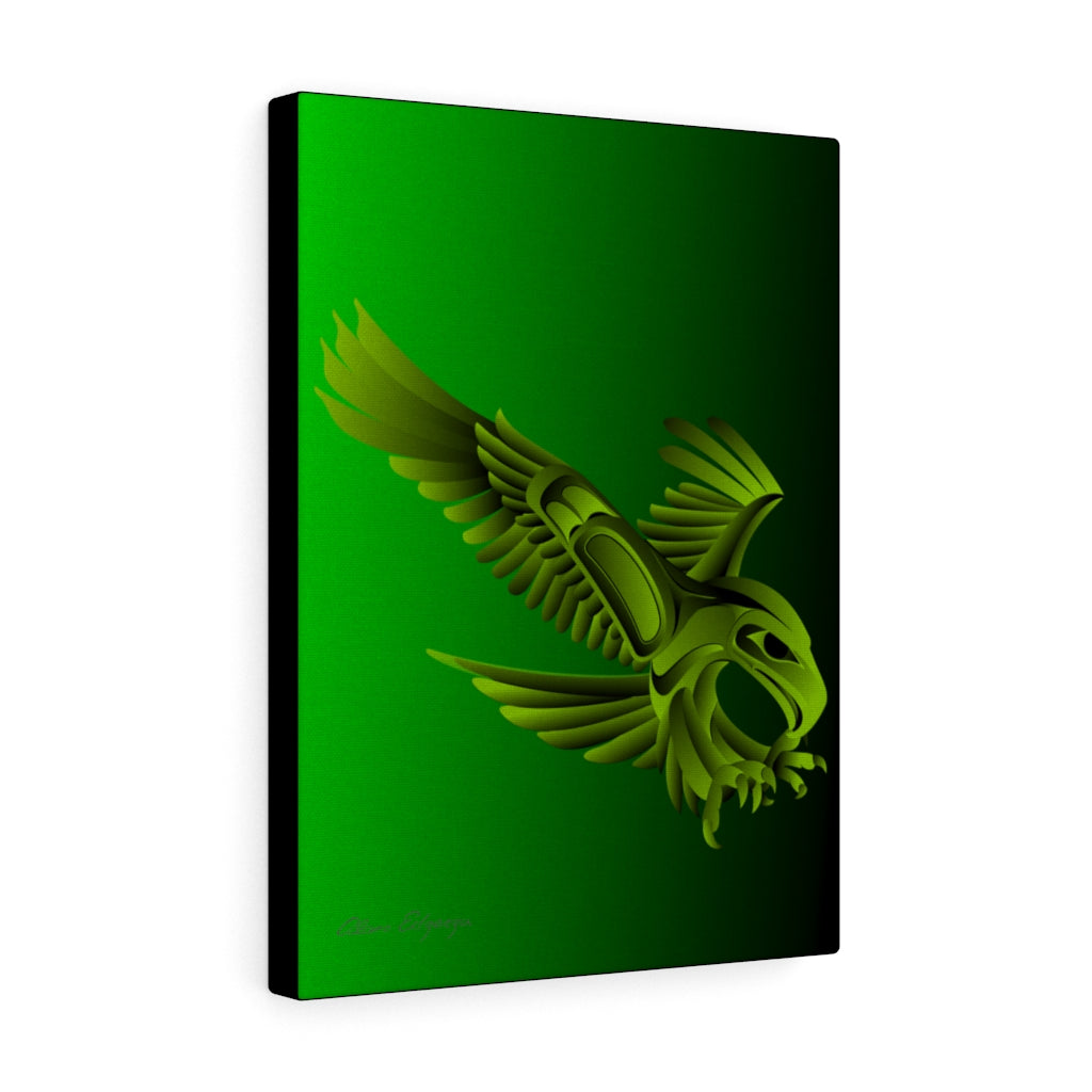 Eagle Hunting on Green Canvas Gallery Wraps