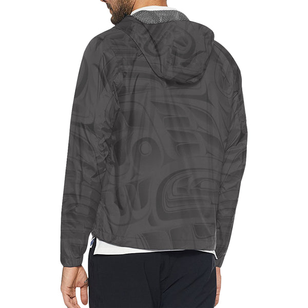 Carbon mens  Hooded Windbreaker (Model H23)