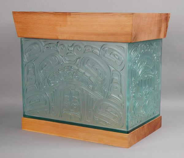 Sea Monster Chest - Carved Glass and Cedar