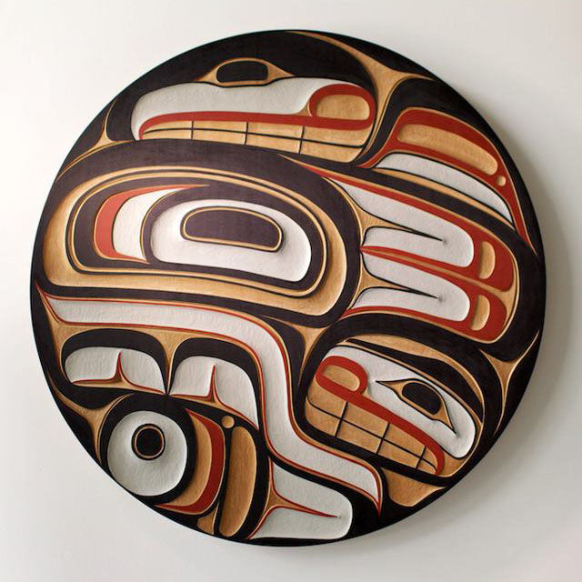 Two Ravens Cedar Panel 36"