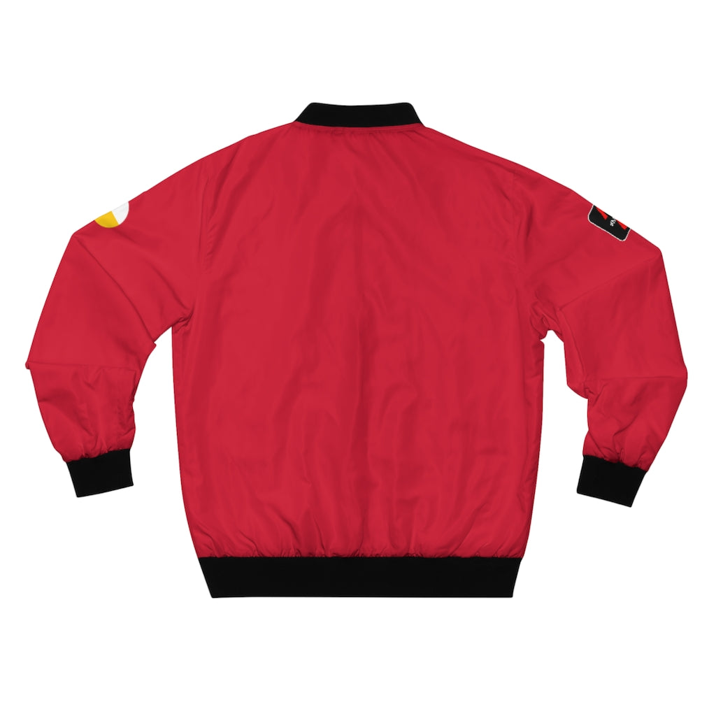 Men's Sea Red Thrive Bomber Jacket