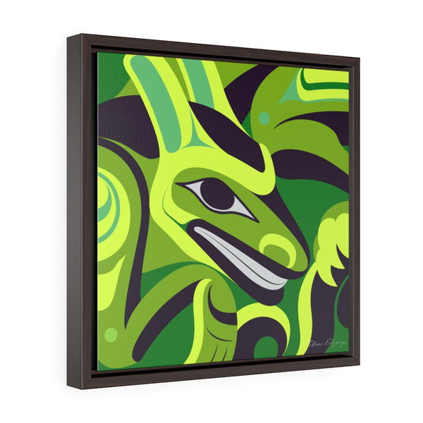 Formite on Green Framed Premium Gallery Wrap Canvas
