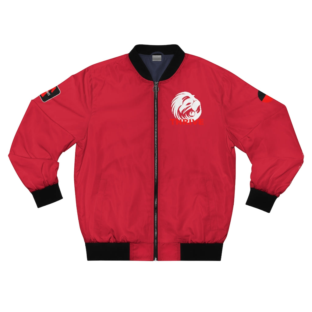 Men's Sea Red Thrive Bomber Jacket
