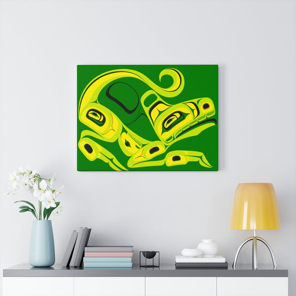 green ceyote on Canvas Gallery Wraps