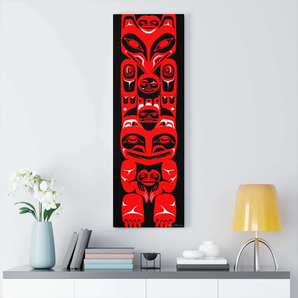 Raven and the Bear Totem 2021 Canvas