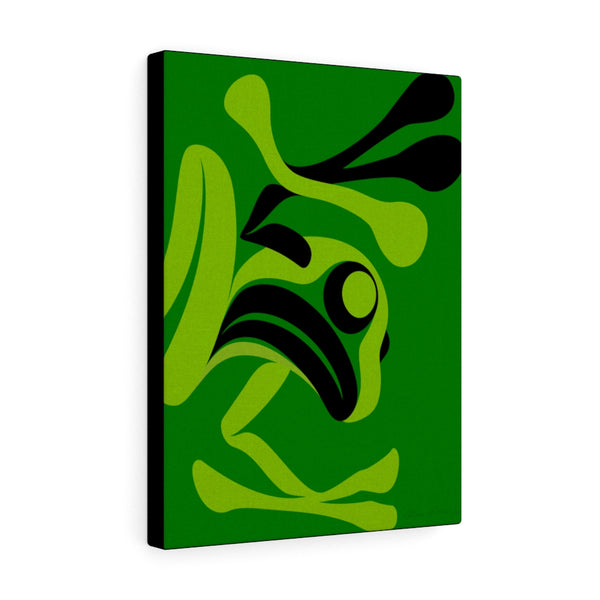The Story Teller on Green Canvas Gallery Wraps