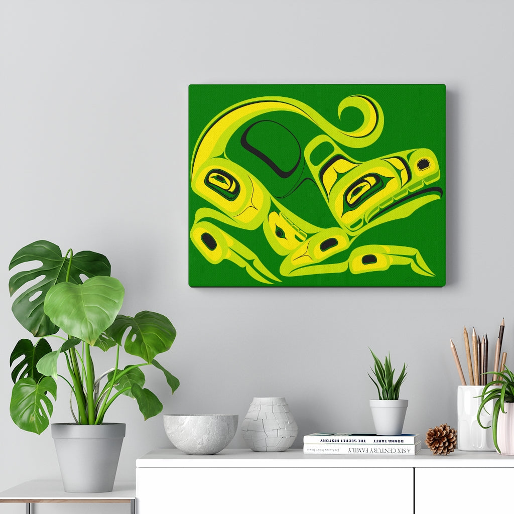 green ceyote on Canvas Gallery Wraps