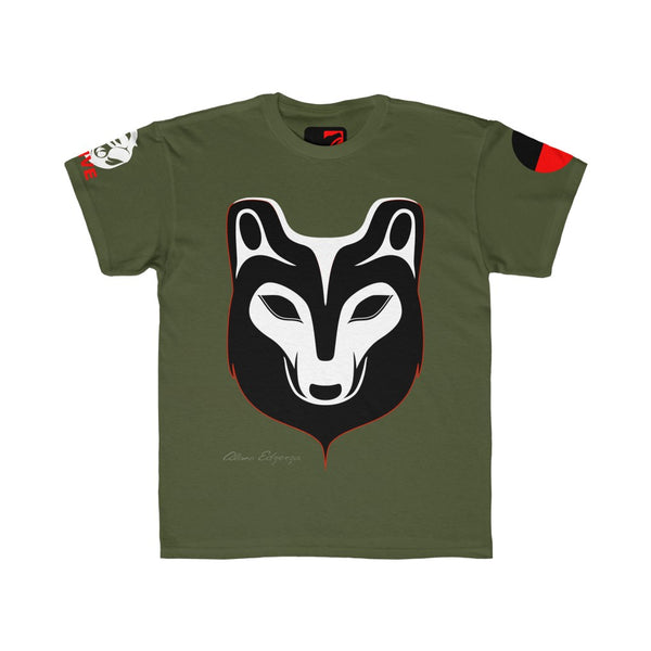 Youth Regular XS-XL Fit Cotton Wolf Tee