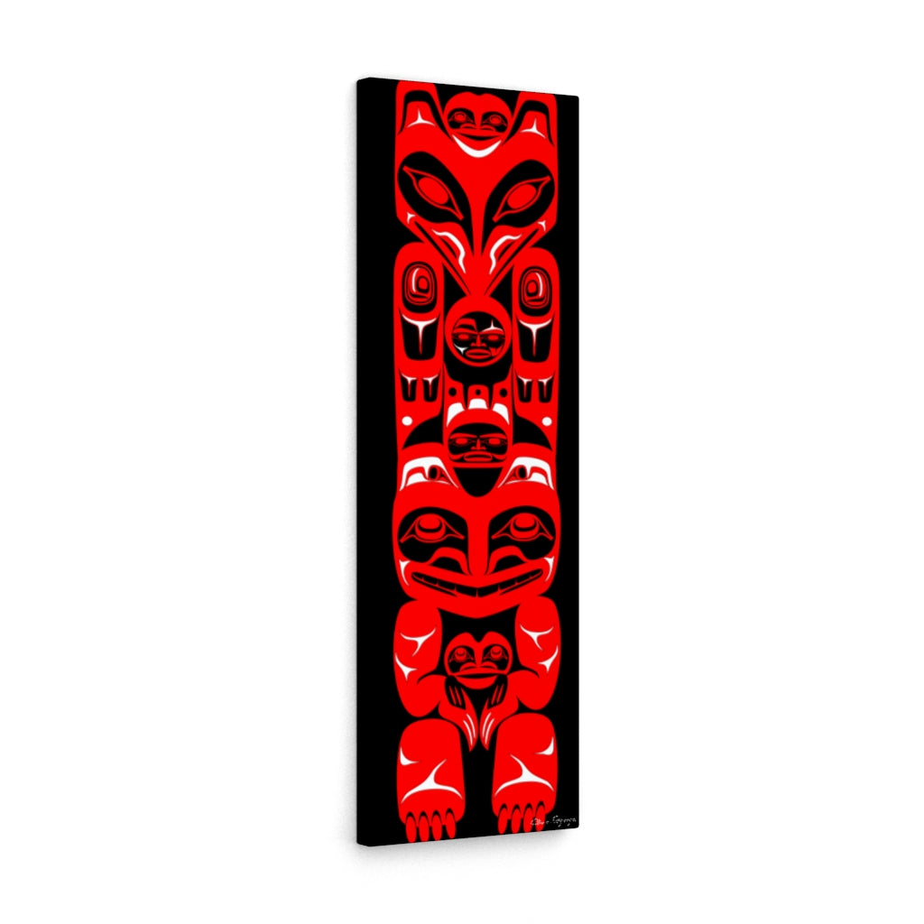 Raven and the Bear Totem 2021 Canvas