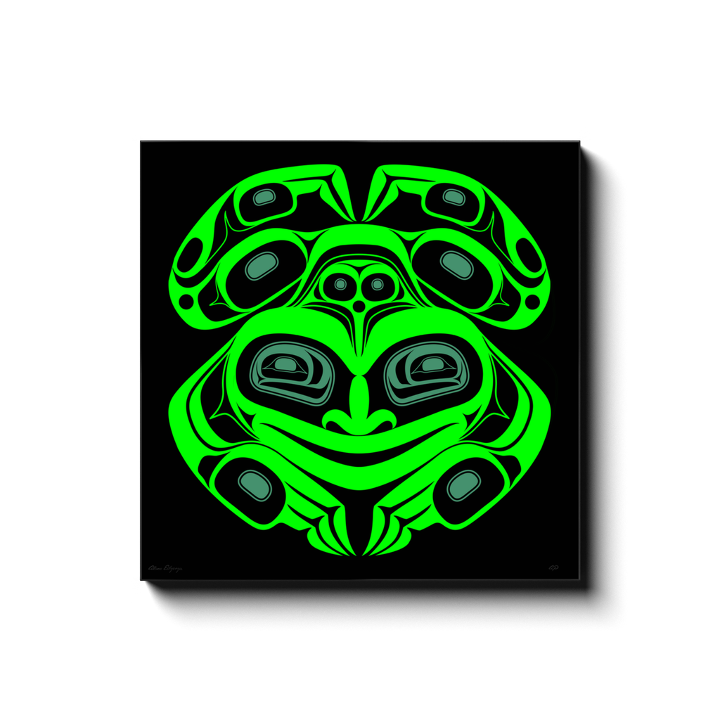 Wise Frog on Canvas