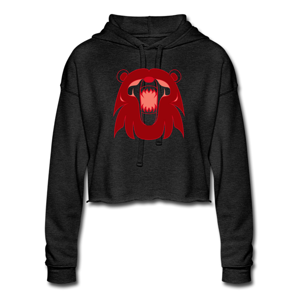Women's Cropped Hoodie - deep heather